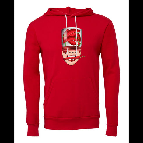 Cartoon chili peppers abstract painting Bella canvas hoodie 3719